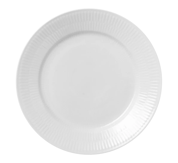 Royal Copenhagen Hvit Riflet Asjett 22 Cm 3 Royal Copenhagen Hvit Riflet Asjett 22 Cm