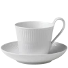 Royal Copenhagen Hvit Riflet Kaffekopp Med Skål 25 Cl 1 Royal Copenhagen Hvit Riflet Kaffekopp Med Skål 25 Cl -Villeroy & Boch Butikk rc hvit riflet kaffekopp med skal 25cl2