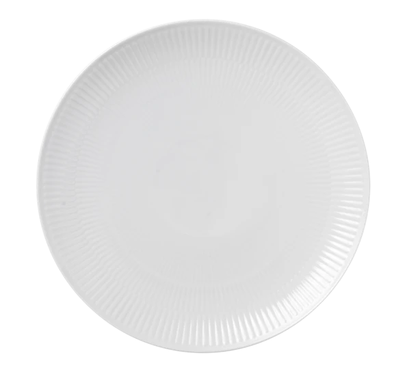 Royal Copenhagen Hvit Riflet Tallerken Coupe 27 Cm 3 Royal Copenhagen Hvit Riflet Tallerken Coupe 27 Cm