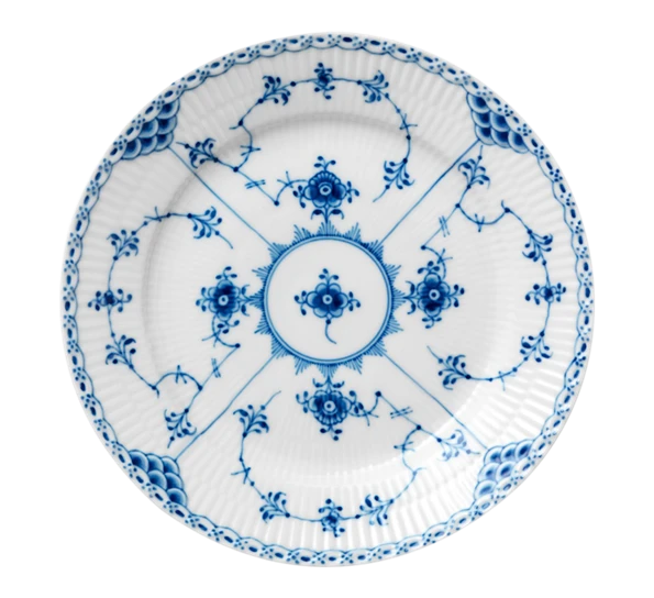 Royal Copenhagen Musselmalt Halvblonde Asjett 19 Cm 3 Royal Copenhagen Musselmalt Halvblonde Asjett 19 Cm