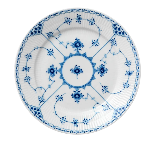 Royal Copenhagen Musselmalt Halvblonde Asjett 22 Cm 3 Royal Copenhagen Musselmalt Halvblonde Asjett 22 Cm