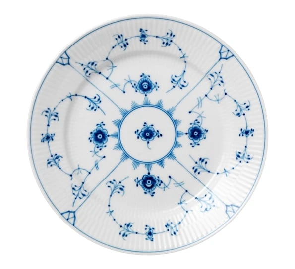 Royal Copenhagen Musselmalt Riflet Asjett 22 Cm 3 Royal Copenhagen Musselmalt Riflet Asjett 22 Cm