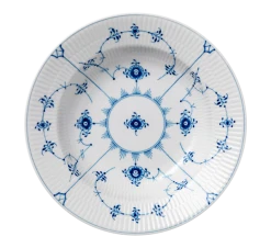 Royal Copenhagen Musselmalt Riflet Tallerken Dyp 23 Cm