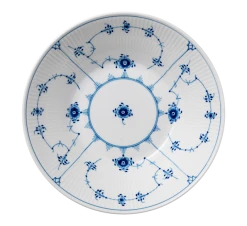 Royal Copenhagen Musselmalt Riflet Tallerken Dyp 24 Cm