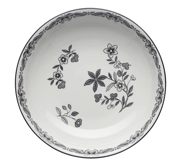 Rörstrand Ostindia Svart Dyp Tallerken 22 Cm 3 Rörstrand Ostindia Svart Dyp Tallerken 22 Cm