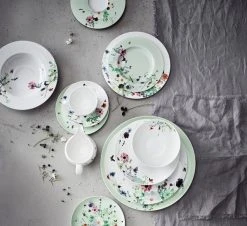 Rosenthal Grand Air Tallerken Med Fane 28 Cm 6 Rosenthal Grand Air Tallerken Med Fane 28 Cm -Villeroy & Boch Butikk ros brillance grand air mood02 1