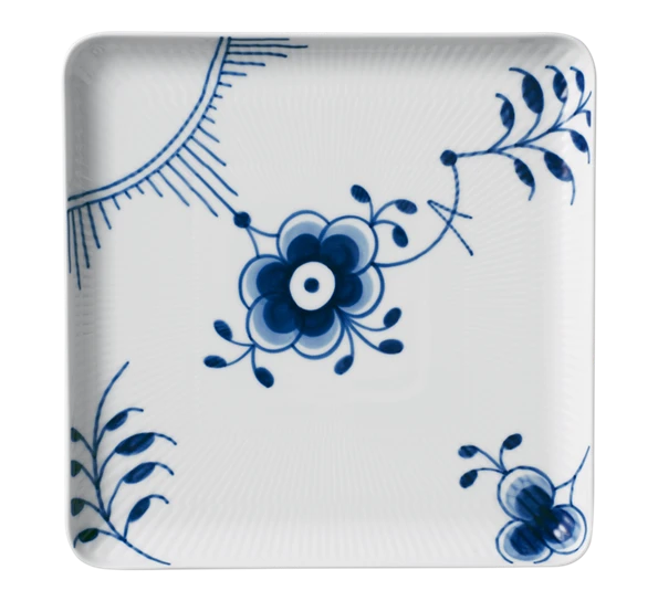 Royal Copenhagen Blå Mega Riflet Asjett 20x20 Cm 3 Royal Copenhagen Blå Mega Riflet Asjett 20x20 Cm