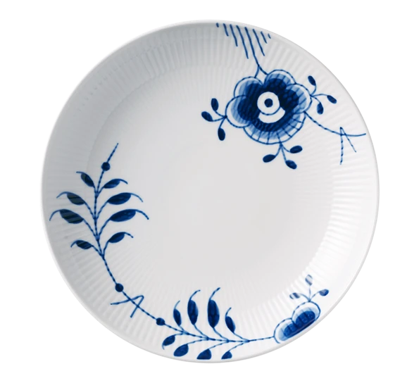 Royal Copenhagen Blå Mega Riflet Tallerken Uten Kant 25 Cm 3 Royal Copenhagen Blå Mega Riflet Tallerken Uten Kant 25 Cm