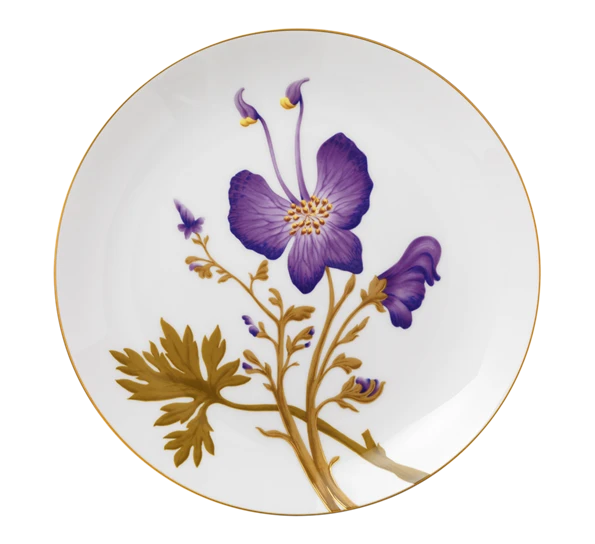Royal Copenhagen Flora Tallerken Flat 27 Cm Pansy 3 Royal Copenhagen Flora Tallerken Flat 27 Cm Pansy