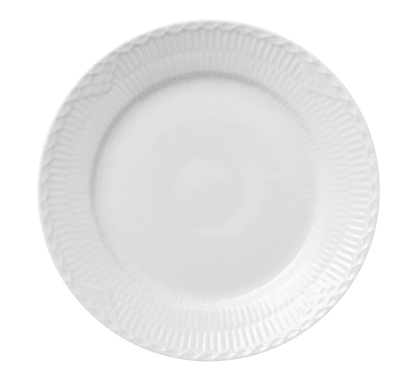 Royal Copenhagen Hvit Halvblonde Asjett 19 Cm 3 Royal Copenhagen Hvit Halvblonde Asjett 19 Cm