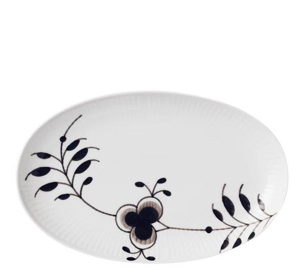 Royal Copenhagen Sort Mega Riflet Asjett Oval 23 Cm 3 Royal Copenhagen Sort Mega Riflet Asjett Oval 23 Cm
