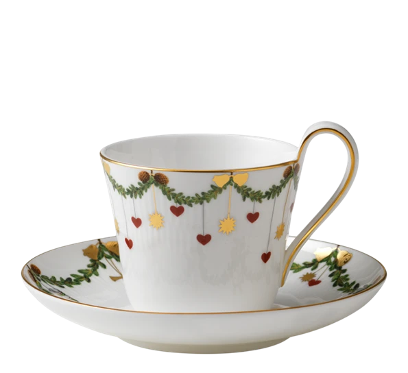 Royal Copenhagen Stjerneriflet Jul Kaffekopp Med Skål 24 Cl 3 Royal Copenhagen Stjerneriflet Jul Kaffekopp Med Skål 24 Cl
