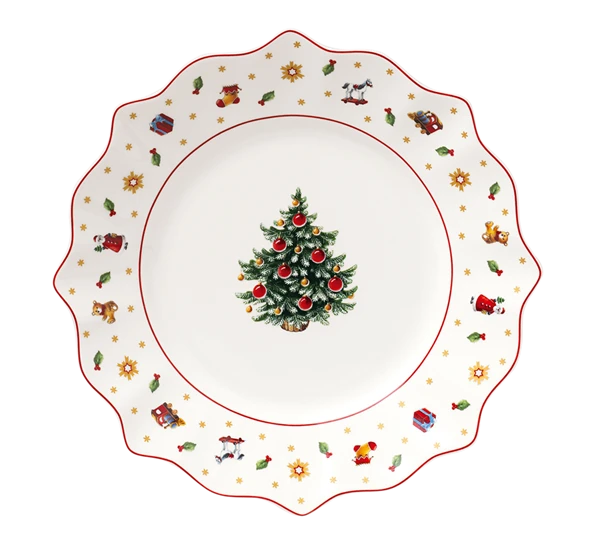 Villeroy & Boch Toys Delight Tallerken 24 Cm Med Juletre Grønn 3 Villeroy & Boch Toys Delight Tallerken 24 Cm Med Juletre Grønn