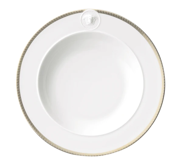 Versace Meandre D`Or Tallerken Dyp 22 Cm 3 Versace Meandre D`Or Tallerken Dyp 22 Cm