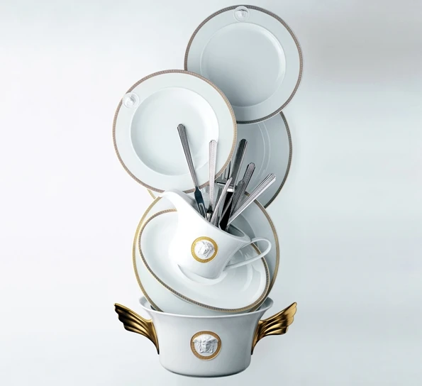 Versace Meandre D`Or Asjett 22 Cm 4 Versace Meandre D`Or Asjett 22 Cm - Bilde 2