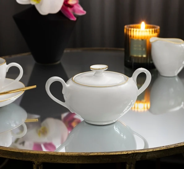 Villeroy & Boch Anmut Gold Sukkerskål Med Lokk 4 Villeroy & Boch Anmut Gold Sukkerskål Med Lokk - Bilde 2