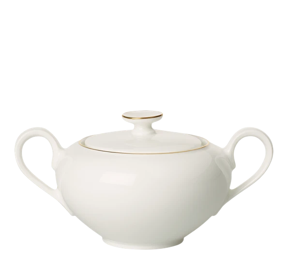 Villeroy & Boch Anmut Gold Sukkerskål Med Lokk 3 Villeroy & Boch Anmut Gold Sukkerskål Med Lokk