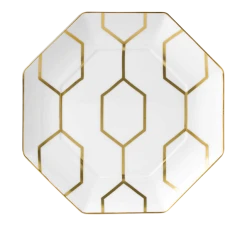 Wedgwood Gio Gold Accent Asjett 23 Cm Hvit