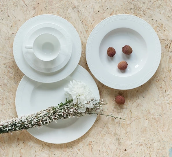 Villeroy & Boch White Pearl Tallerken Dyp 24 Cm 4 Villeroy & Boch White Pearl Tallerken Dyp 24 Cm - Bilde 2