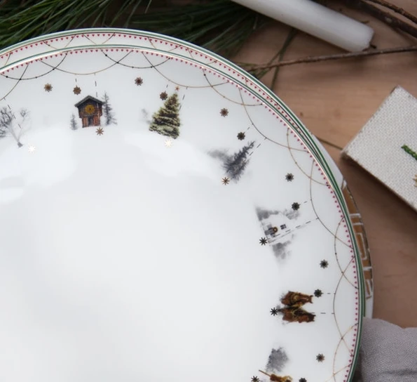 Wik & Walsøe Julemorgen Tallerken Flat 27 Cm 4 Wik & Walsøe Julemorgen Tallerken Flat 27 Cm - Bilde 2